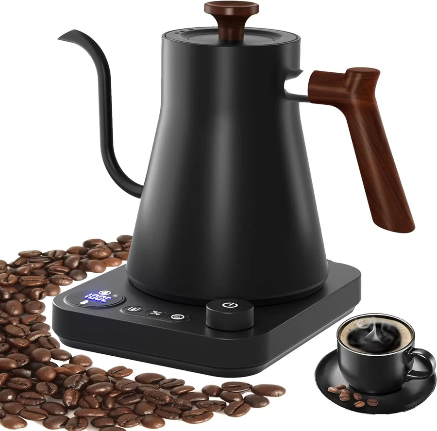 NNEOBA Electric Gooseneck Kettle 900ML Temp Control-0