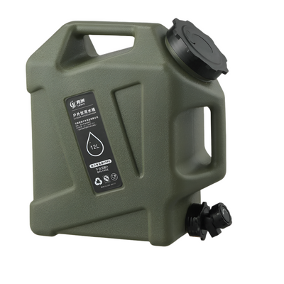 NNEOBA 12L Camping Water Container Portable Water Tank with Faucet Green-0