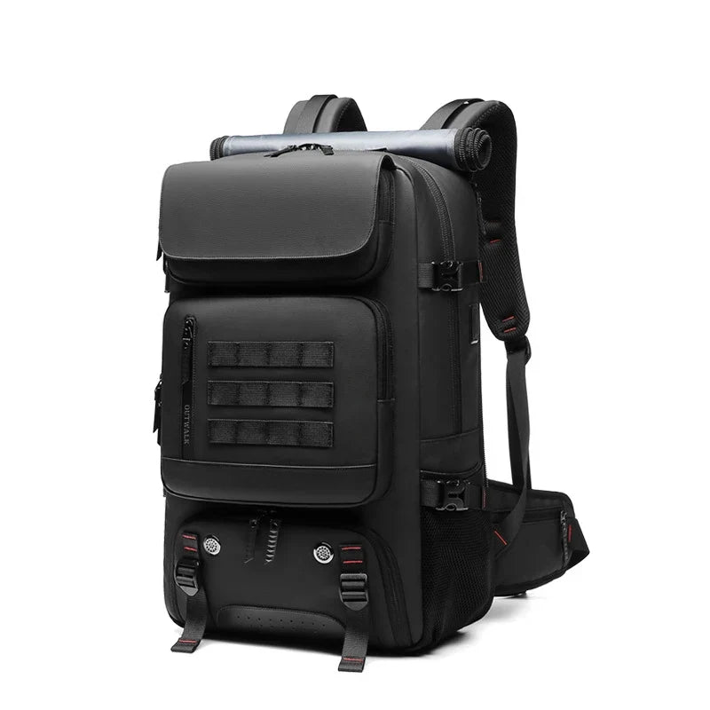 NNEOBA 50L Travel Backpack Anti-Theft Design Black-0