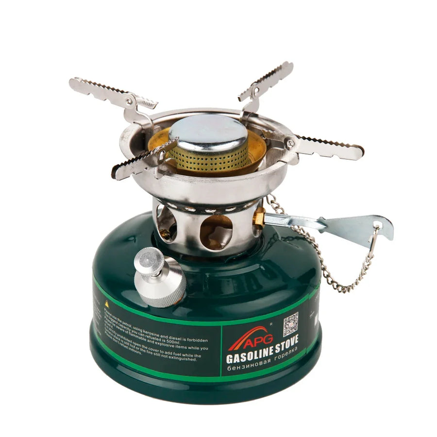 NNEOBA Camping Gasoline Stove with Silencer Green-0