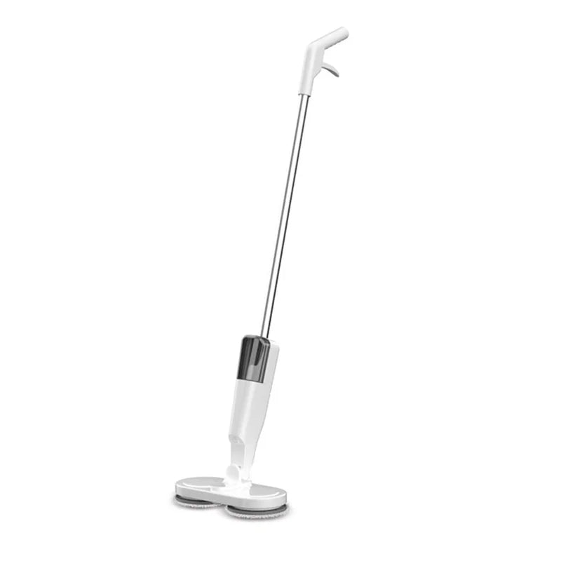 NNEOBA Wireless Electric Spin Mop Cleaner 2-in-1 Wet & Dry Floor Scrubber White-0