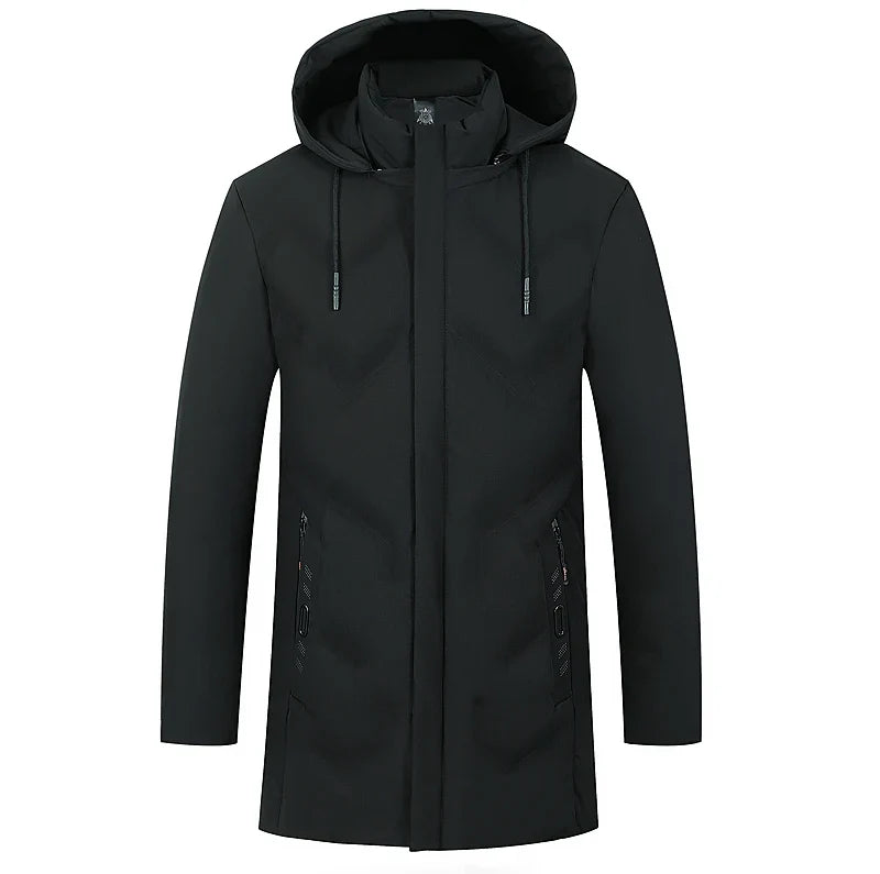 Designer Men's Hooded Bubble Parka Jacket-0
