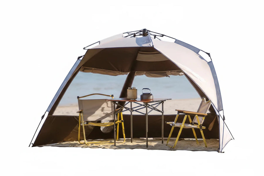 Sonuto Outdoor 3-4P One-Touch Camping Tent Quick Automatic Opening Beach Fishing Tent Family Travel Picnic Park Anti-UV Shade-0