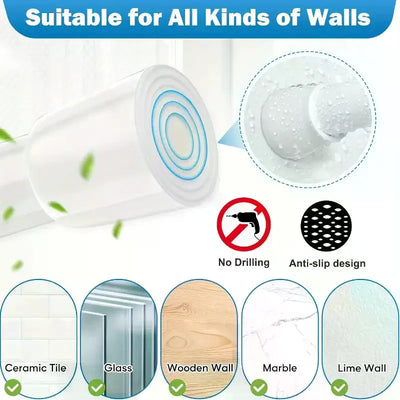 Effortless Home Organizer - Adjustable Spring-Loaded Rod - Perfect for Kitchens, Bathrooms & Doorways Without Drilling