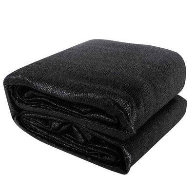 NNEDSZ 6x8m Shade Sail Sun Shadecloth 280gsm Black-0