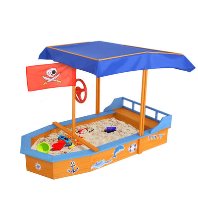 NNEDSZ Boat-shaped Canopy Sand Pit-0