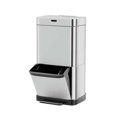 NNEDSZ 70L Motion Sensor Bin Pedal Bins Automatic Siver-0