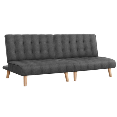 NNEDSZ Artiss 2x Sofa Bed Couch Single Seater Fabric Grey-0