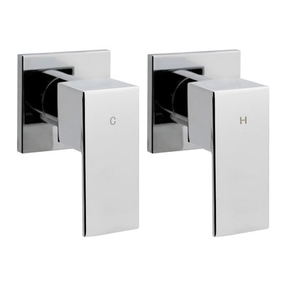 NNEDSZ Bathroom Taps Faucet Rain Shower Head Set Hot And Cold Diverter DIY Chrome-0