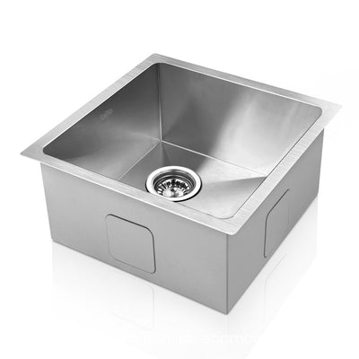 NNEDSZ Stainless Steel Kitchen Sink 510X450MM Under/Topmount Sinks Laundry Bowl Silver-0