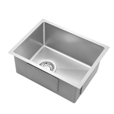 NNEDSZ  Kitchen Sink 340X440MM Nano Under/Topmount Sinks Laundry Silver-0
