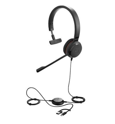 Jabra Evolve 30 II, USB C/A Mono MS Headset