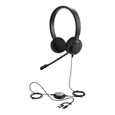 Jabra Evolve 20 SE, USB C/A, MS Stereo Headset