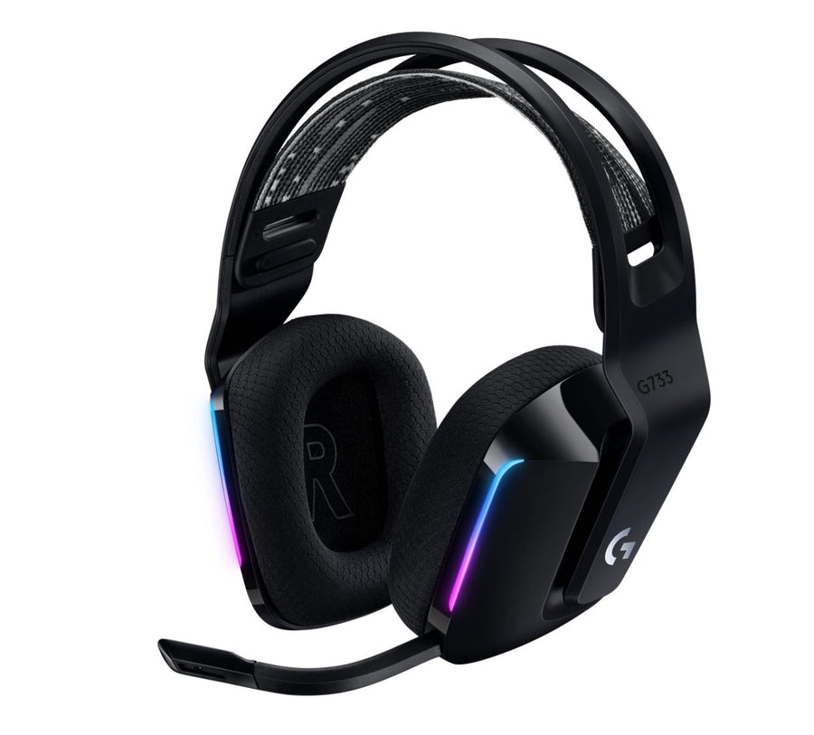 Logitech G733 Lightspeed Wireless RGB Gaming Headset Black USB Headphones Frequency Response: 20 Hz - Detchable