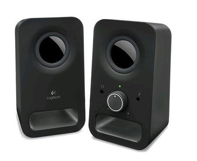 Logitech Z150 2.0 Stereo Speakers 6W Compact Size Easily Access to Power & Volume Control Headphone & Auxiliary