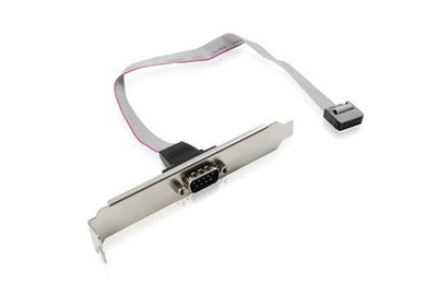 Leader Server - Generic DB9 Serial Header Cable with Bracket - 30cm cable length