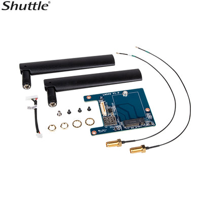 Shuttle M.2 adapter, antennas and cables for M.2 LTE modules for DS20U series