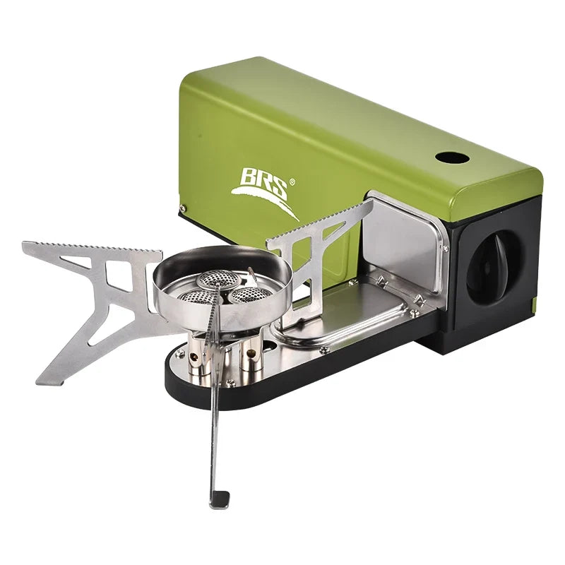NNEOBA 3800W Portable Folding Camping Gas Stove Butane Cassette Green-0
