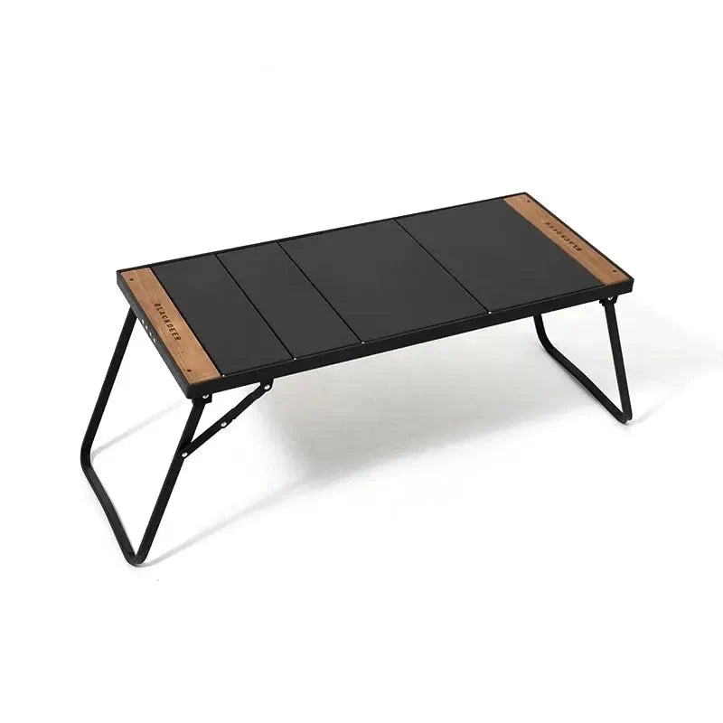 NNEOBA Camping IGT Folding Portable Wood And Grill Table Black-0