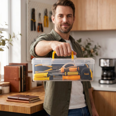 Tool Box Organizer, Hardware Organizer Box  - Durable Screw Organizer For Nuts, Bolts, Screws, Nails, and Small Hardware.