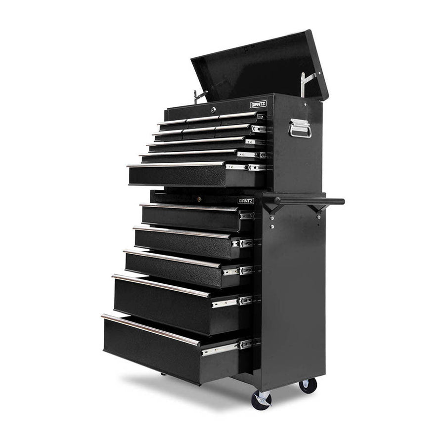 NNEDSZ 14 Drawers Toolbox Chest Cabinet Mechanic Trolley Garage Tool Storage Box-0