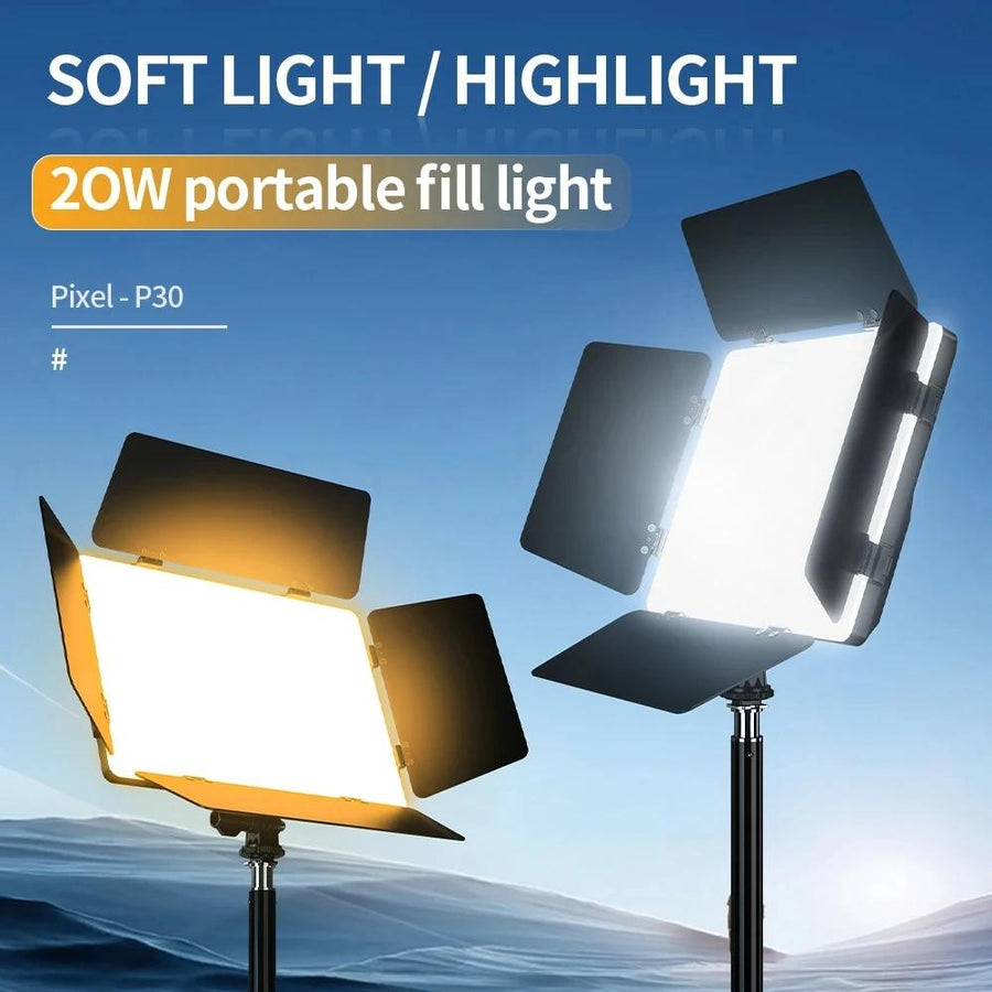 NNEIDS 20W Dual Temperature Photography Fill Light Set-0