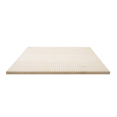 NNEDSZ Bedding Pure Natural Latex Mattress Topper 7 Zone 5cm Queen-0