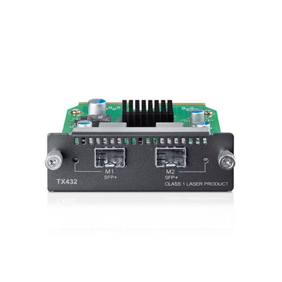 TP-LINK TX432 10-Gigabit 2-Port SFP + Module 2x10Gb SFP+ Slots Fits Multiple TP-LINK Switches/SFP+