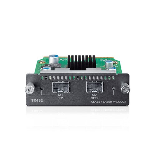 TP-LINK TX432 10-Gigabit 2-Port SFP + Module 2x10Gb SFP+ Slots Fits Multiple TP-LINK Switches/SFP+