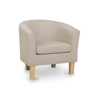 NNEDSZ Armchair Lounge Chair Tub Accent Armchairs Fabric Sofa Chairs Beige-0