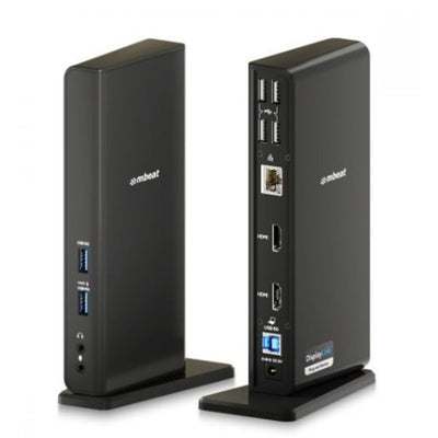 MBEAT® USB-C/A Dual HDMI DisplayLink Docking Station Dual Full HD 1080p @60Hz 2 × HDMI 1.3 1 × USB-B 3.0 2 × USB-A