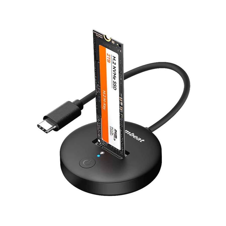 MBEAT® H1 USB 3.2 Gen2 10Gbps M.2 NVMe & SATA SSD Mini Dock (Black) Data Speed: Maximum up to 10Gbps Product