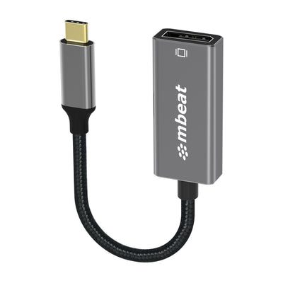 MBEAT® Elite USB-C to Display Port Adapter -Converts USB-C to DisplayPort female port