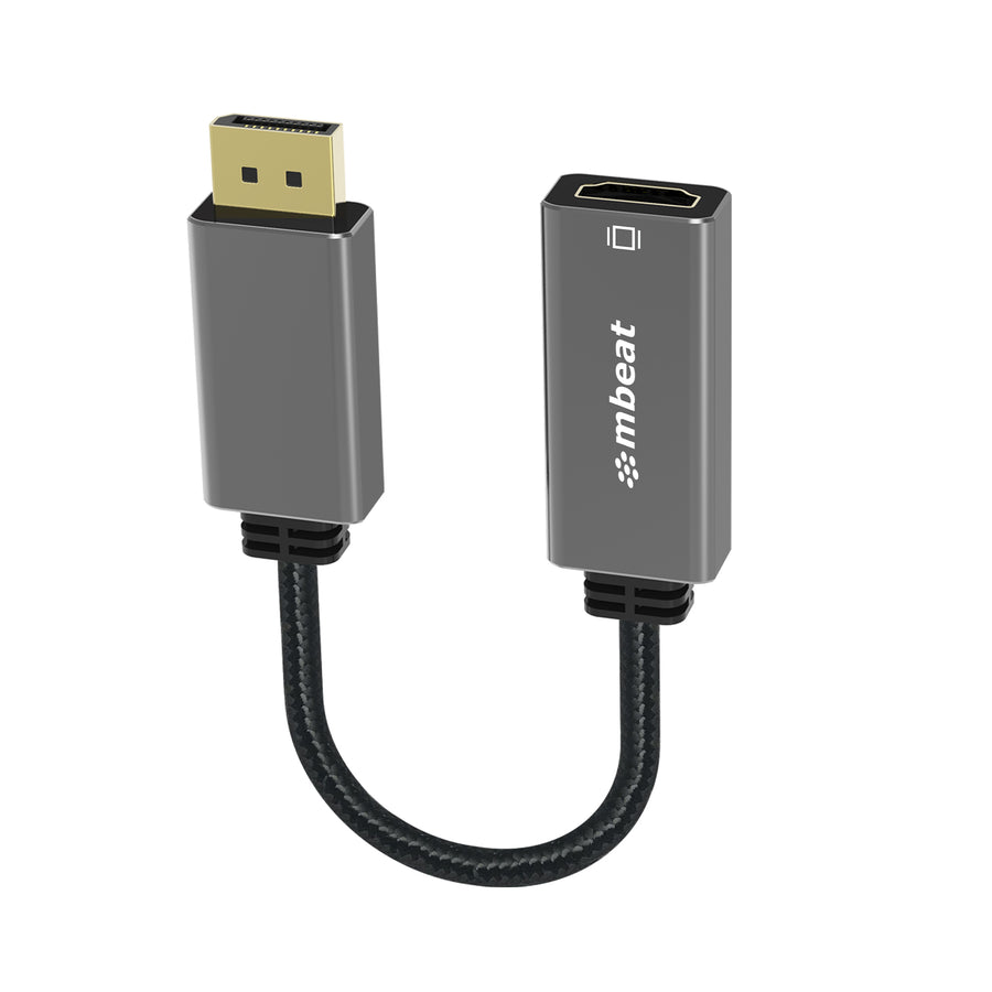 MBEAT® Elite Display Port to HDMI Adapter - Converts DisplayPort to HDMI Female Port