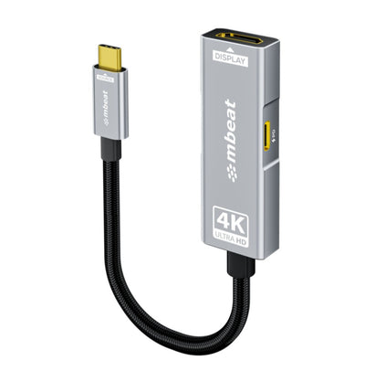 MBEAT® Tough Link USB-C to HDMI Adapter with 100W PD - Space Grey 5V-20V/5A