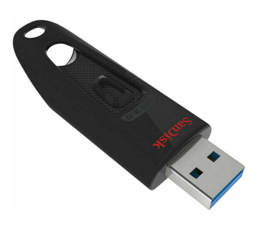 Sandisk Ultra 128GB USB3.0 Flash Drive ~130MB/s Memory Stick Thumb Key Lightweight SecureAccess Password-Protected