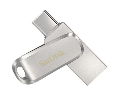 Sandisk 32GB Ultra Dual Drive Luxe USB-C & USB-A Flash Drive Memory Stick 150MB/s USB3.1 Type-C Swivel for Android