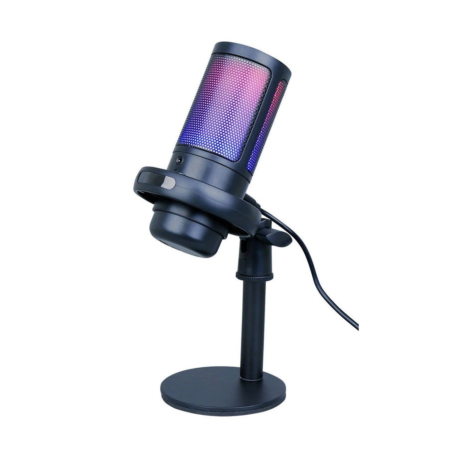 Laser RGB Streaming Microphone with Headphone Jack