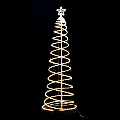 NNEDSZ Samland Led 185cm Spiral Rope Light Christmas Tree Star Motif Warm White-0