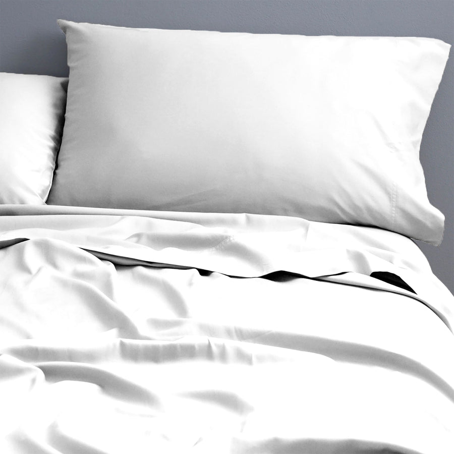 NNEDSZ Natural Cotton 500 Thread Count White Sheet Set by Park Avenue King-0
