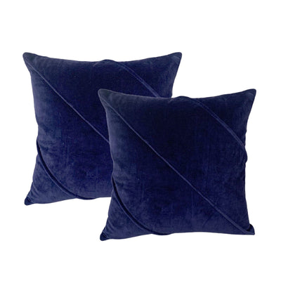 NNEDSZ Trova Ink Twin Pack Cotton Velvet Cushion Polyester Filled by Cloud Linen-0
