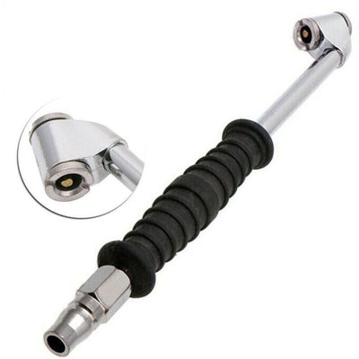 2X Car Truck Tire Inflator Valve Air Pump Chuck Nozzle Metal Dual-Head Connector