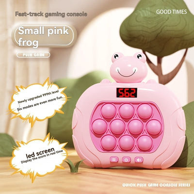 whac-a-mole game, LCD decompression toy, focus-enhancing game, intelligence-boosting toy, memory game, puzzle game, Australian market - Pink - Size 10-key