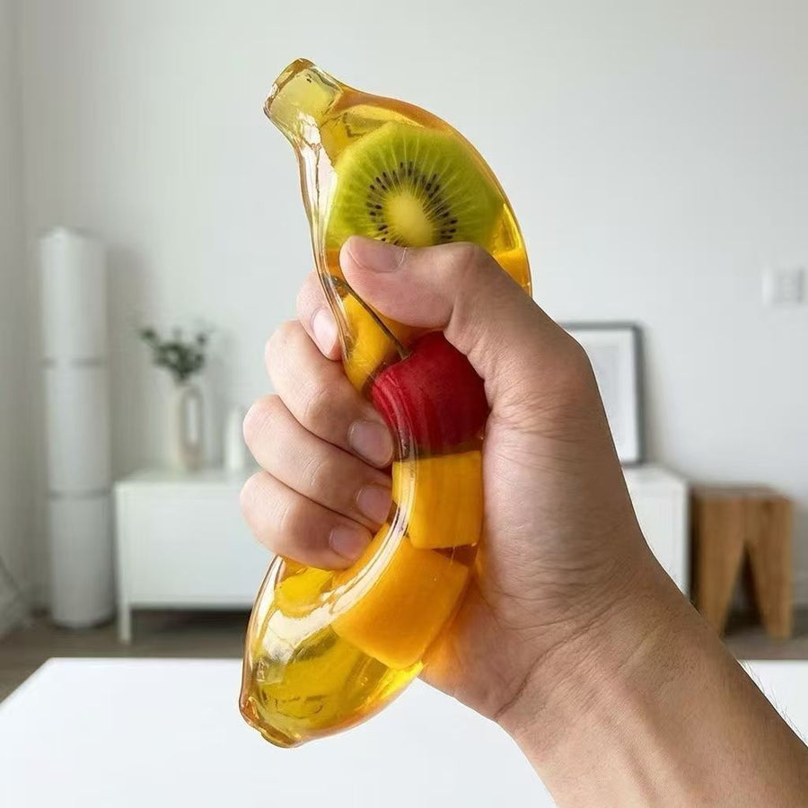 stress ball, fidget toy, banana toy, sensory toy, squeeze toy, anti-stress gift, slow rebound toy, jelly squeeze ball, Aussie stress relief - Multi - Size banana
