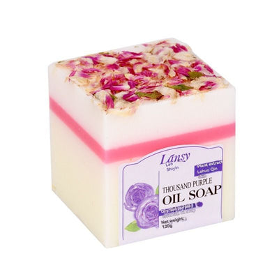 rose oil soap, natural soap, moisturizing soap, deep cleansing soap, handmade soap, shea butter soap, rosehip oil soap, gentle soap for all skin types - Globe - amaranth - Size 2pcs
