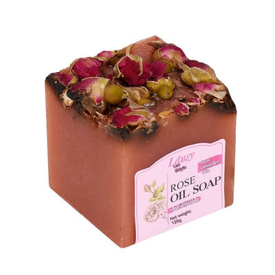 rose oil soap, natural soap, moisturizing soap, deep cleansing soap, handmade soap, shea butter soap, rosehip oil soap, gentle soap for all skin types - Rose - Size 2pcs