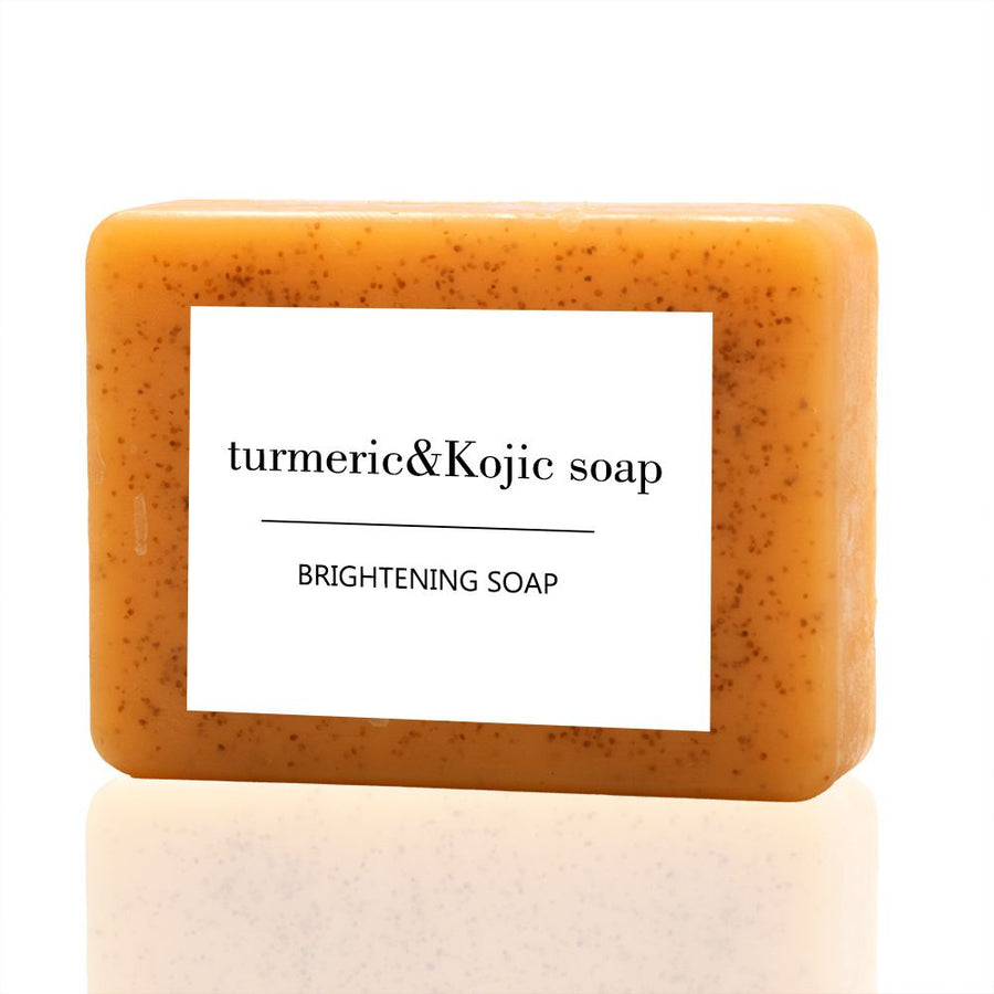 lemon turmeric soap, kojic acid soap, brightening soap, natural soap, skin brightening, dark spot corrector, hyperpigmentation treatment, even skin tone, anti-aging soap, handmade soap, Australian skincare, glowing skin - Bronze - Size 6PCS