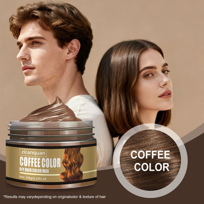 white hair wax, DIY hair color, temporary grey hair color, granny grey hair, hair styling wax, men's hair wax, women's hair color wax, festival hair color, edge control wax, hair color for party - Mocha - Size 2pcs