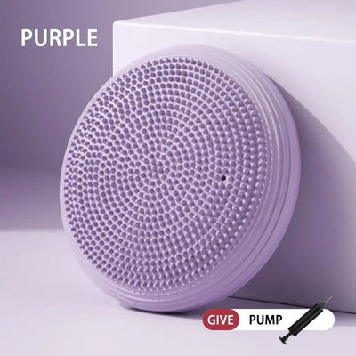 balance disc, air cushion, foot massage, core strength, stability training, rehabilitation, ankle recovery, knee rehab, kids balance, yoga accessory, fitness equipment, Australia - Purple - Size L