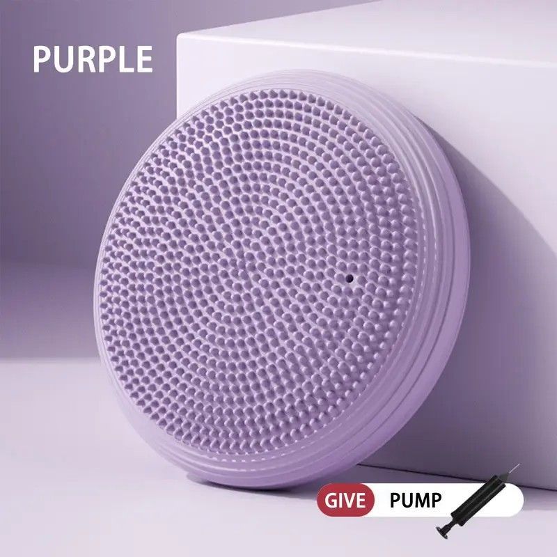 balance disc, air cushion, foot massage, core strength, stability training, rehabilitation, ankle recovery, knee rehab, kids balance, yoga accessory, fitness equipment, Australia - Purple - Size L